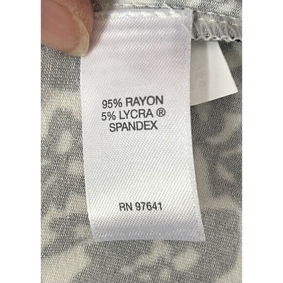 J. Jill Wearever Collection Petites Black Print Rayon Stretch Dress Womens PS SP - Picture 6 of 7